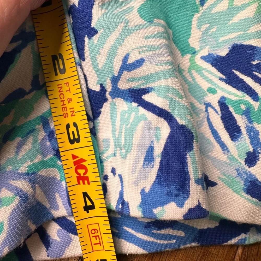 Lilly Pulitzer Marina Knit‎ Shorts 4 Elephant Appeal Sailor Button Turquoise